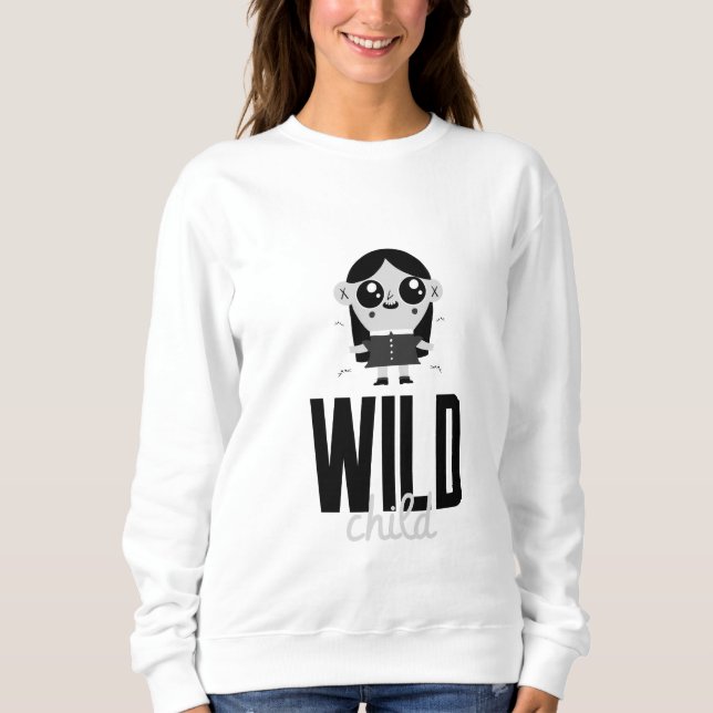 Wildes Kind am Mittwoch Sweatshirt (Vorderseite)