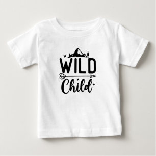 Wildes Kind für Kinder und Kleinkinder Baby T-shirt