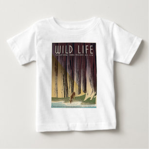 Wildes Leben - Die Nationalparks bewahren das ganz Baby T-shirt