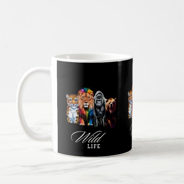 Wildes Leben Kaffeetasse (Links)