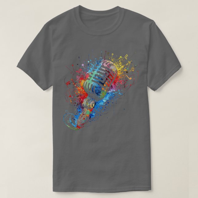 Wildes Mikrofon T-Shirt (Design vorne)