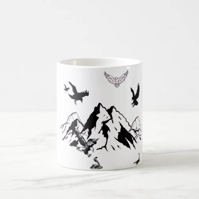 Wildes Mountain-Abenteuer Kaffeetasse (Mittel)