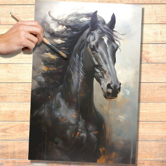 Wildes Pferd 8 Decoupage Paper Seidenpapier