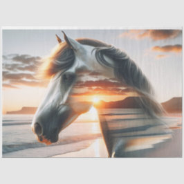 Wildes Pferd Chincoteague Island Decoupage Paper Seidenpapier