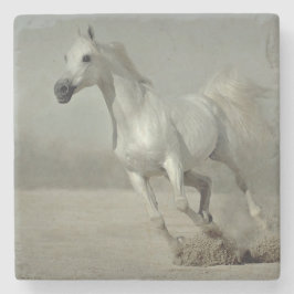 Wildes Pferd, das frei läuft Steinuntersetzer