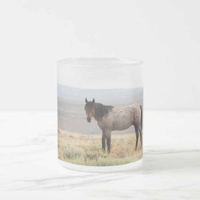 Wildes Pferd Mattglastasse (Mittel)