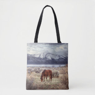 Wildes Pferd: Nevada Winterlandschaft.
