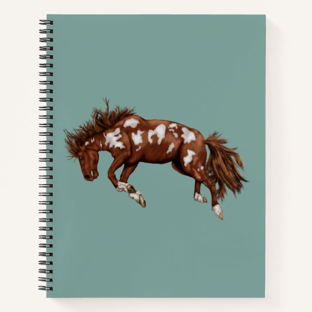 Wildes Pferd  Notizbuch (Vorderseite)