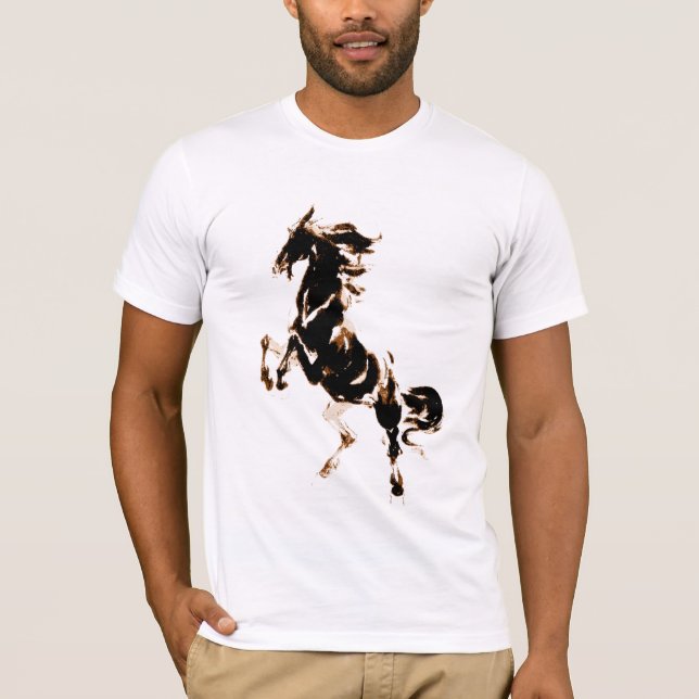 Wildes Pferd-Shirt T-Shirt (Vorderseite)