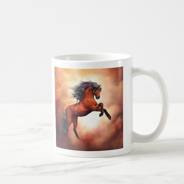 Wildes Pferd Tasse (Rechts)