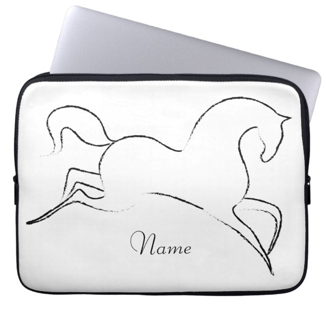 Wildes Pferd Thunder_Cove Laptopschutzhülle (Vorderseite)