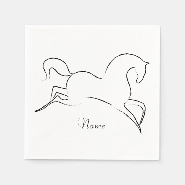 Wildes Pferd Thunder_Cove Serviette (Vorderseite)