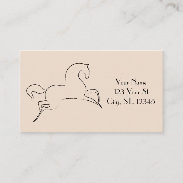 Wildes Pferd Thunder_Cove Visitenkarte (Vorderseite)