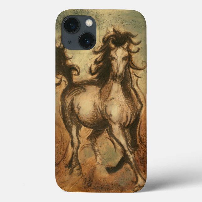 Wildes Pferd und warme Farben Case-Mate iPhone Hülle (Rückseite)
