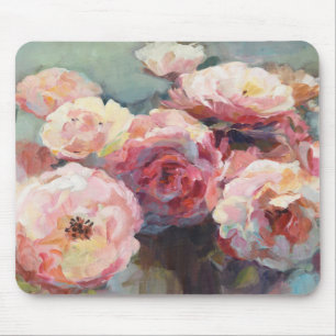 Wildes Rosa-Rosen Mousepad