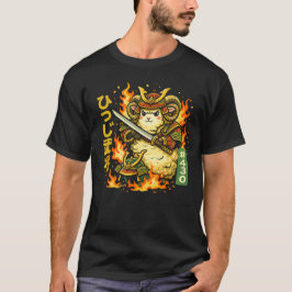 Wildes Samurai-Widder-Krieger-Design T-Shirt