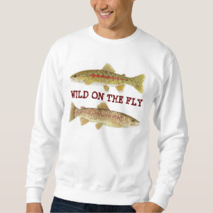 Wildes Schnell - Forelle-Kunst-Kleid Sweatshirt