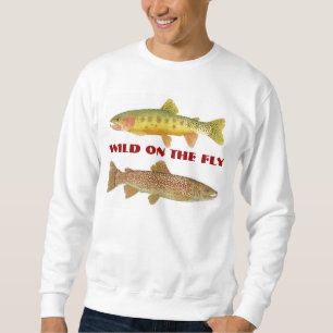 Wildes Schnell - Forelle-Kunst-Kleid Sweatshirt