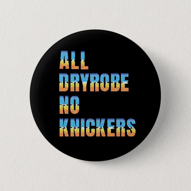 Wildes Schwimmen ohne Messer Seeschwimmer Button (Vorderseite)