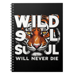"Wildes Soul - Fierce Tiger Eyes Motivierend Art" Notizblock