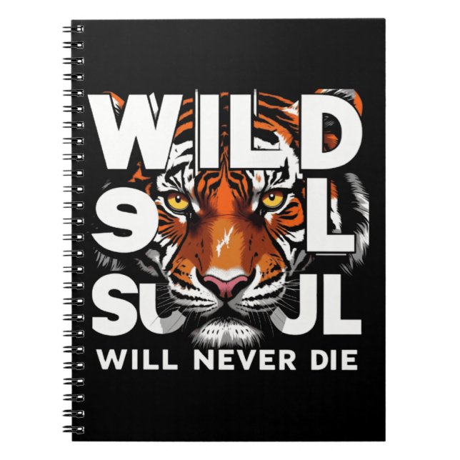"Wildes Soul - Fierce Tiger Eyes Motivierend Art" Notizblock (Vorderseite)