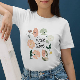 Wildes Soul Moderne Wildblumen Tri-Blend Shirt