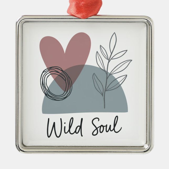 Wildes Soul Ornament Aus Metall (Vorne)