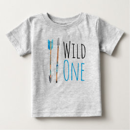 Wildes Stammes- Geburtstagsjungen-Shirt Baby T-shirt