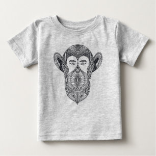 Wildes Tier des Waldgekritzels Baby T-shirt