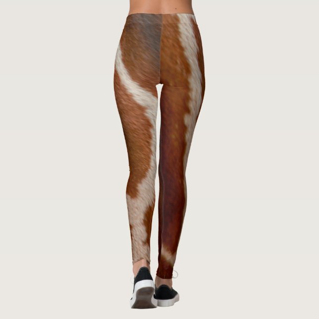 Wildes Tier-Druck-Muster des Giraffen-Pelz-| Leggings (Rückseite)