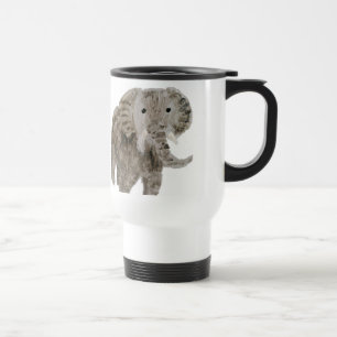 Wildes Tier-Elefant-Kunst Reisebecher