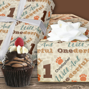 Wildes und eindrucksvolles Geburtstagspapier Geschenkpapier