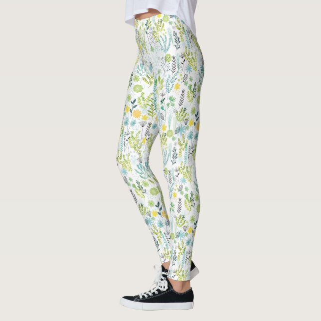 Wildes und freies Muster Leggings (Links)