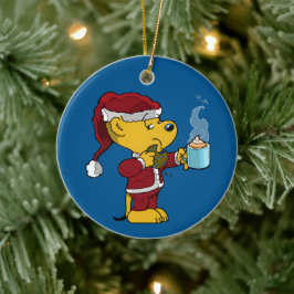 Wildes Weihnachtsfest Keramik Ornament