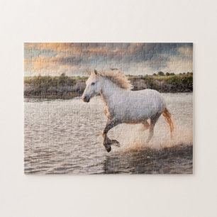 Wildes Weiße Pferd Puzzle