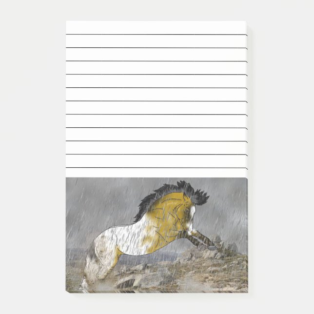 Wildes Wildlederappaloosa-Pferd Post-it Klebezettel (Vorderseite)