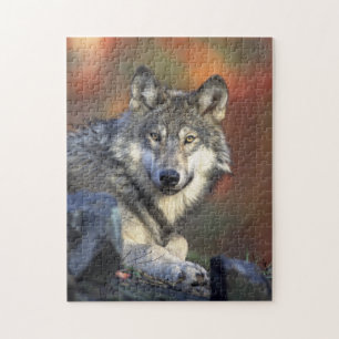 wildes Wolfpuzzlespiel Puzzle