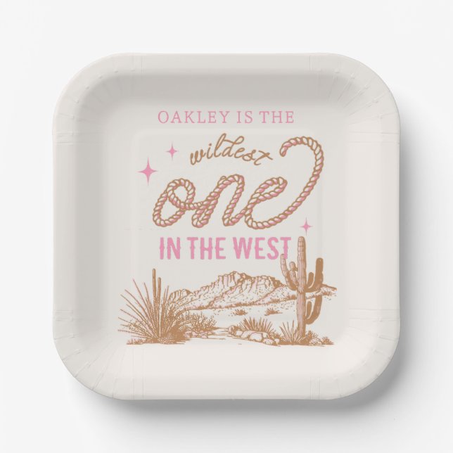 Wildest One im West-Party Teller (Vorderseite)