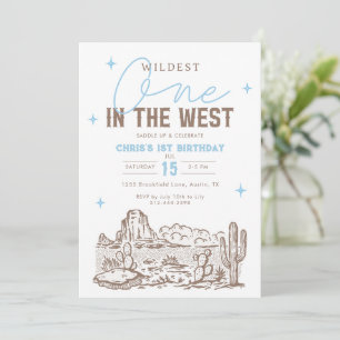 Wildest One Western 1. Geburtstagseinladung Cowboy Einladung