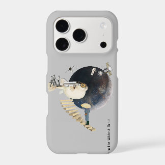 Wildeste Orbit Vintage Collage Kunst auf Phone Cas
