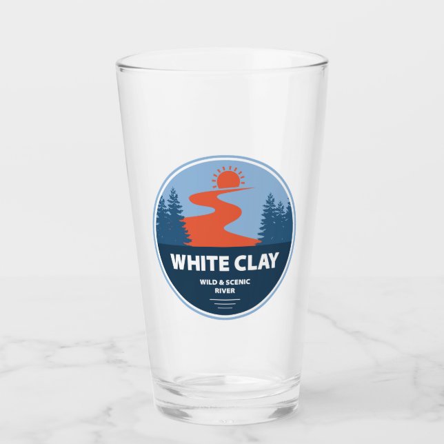 Wildfang und Landschaftlicher Fluss Glas (Vorderseite)