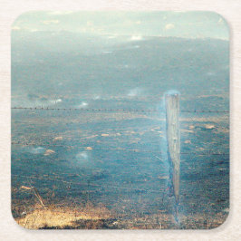 Wildfire Rechteckiger Pappuntersetzer