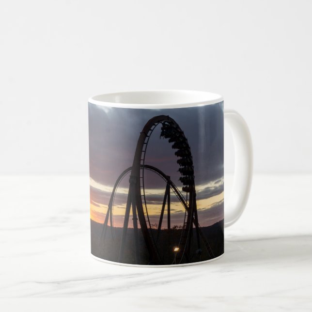 Wildfire Sunset Coffee Tasse (VorderseiteRechts)