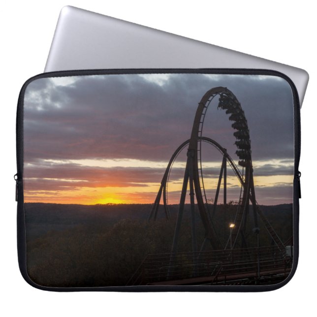 Wildfire Sunset Laptopschutzhülle (Vorderseite)
