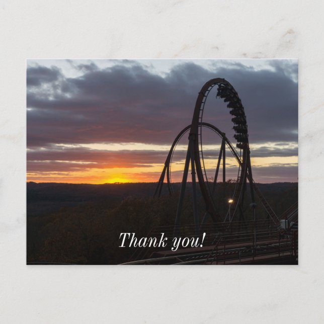 Wildfire Sunset Postkarte (Vorderseite)