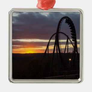 Wildfire Sunset Silbernes Ornament