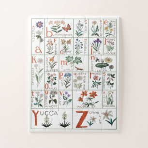Wildflower Alphabet Puzzle   Nature Alphabet 
