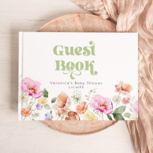 Wildflower-Baby in Bloom-Baby-Empfangsfeier Gästebuch