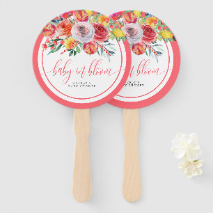 Wildflower Baby In Bloom Florale Babyparty Fächer