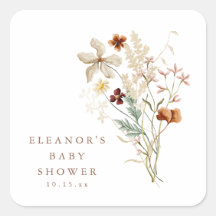 Wildflower-Baby-Party geschlechtsneutral Wasserfar